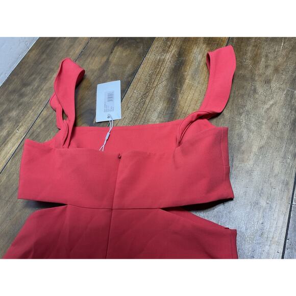 LIKELY Revolve Women's Stella Cutout Mini Dress Size 8 Bittersweet Red NWT - Picture 11 of 13
